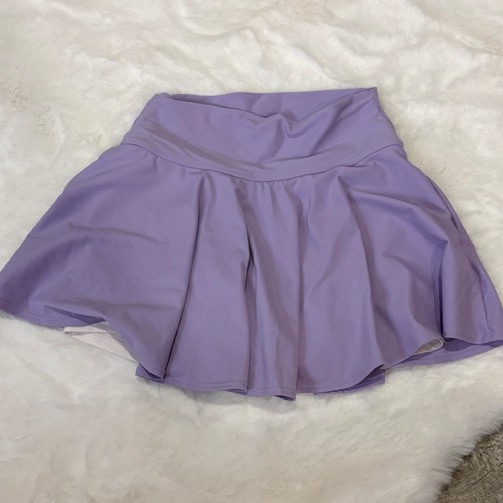 Chic Lavender Skater Skirt